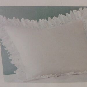 Home Classics |   Eyelet Ruffle Trim  KiNG Pillow Sham Case